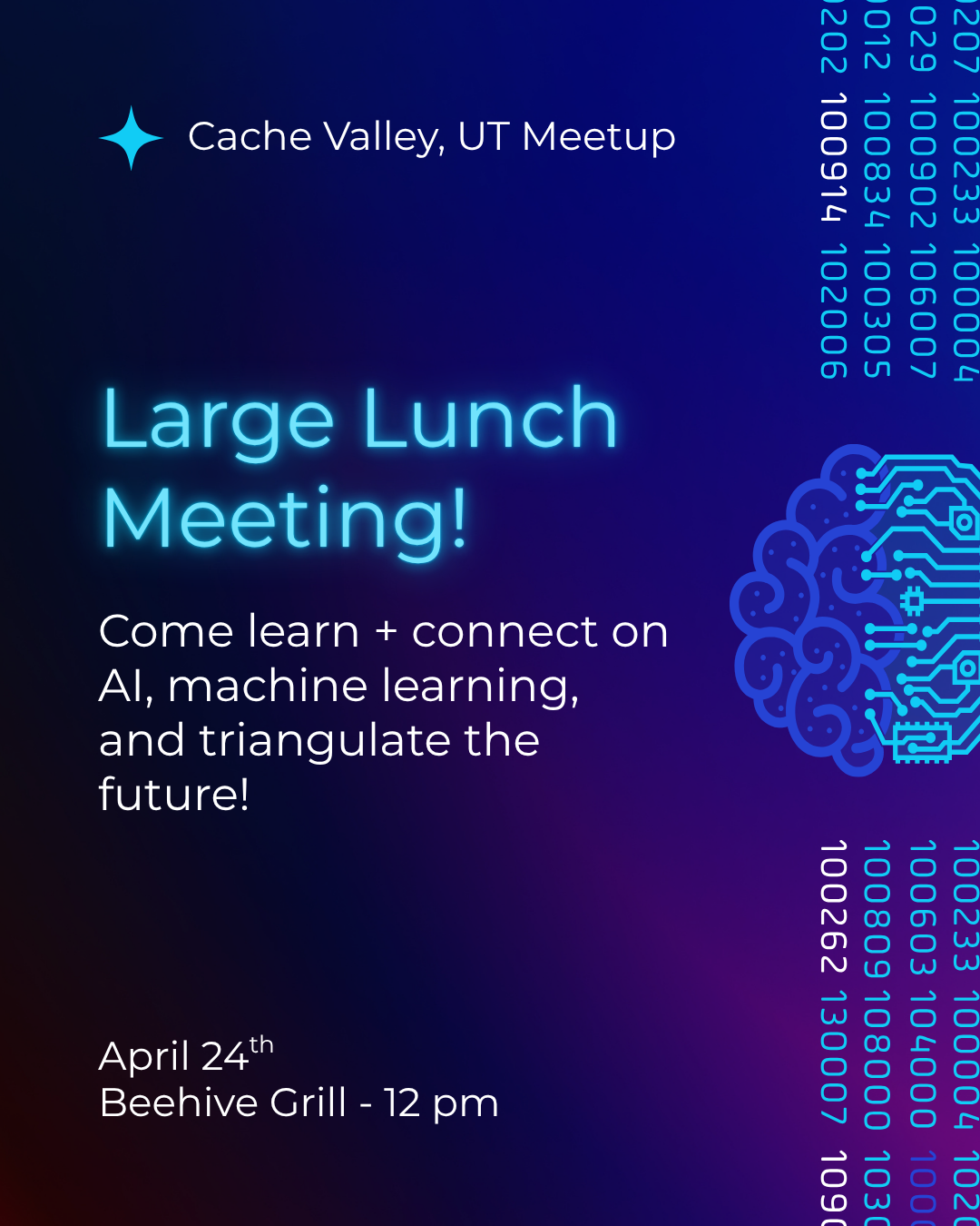 Cache Valley AI Meetup - Large Lunch Meeting - April 2026